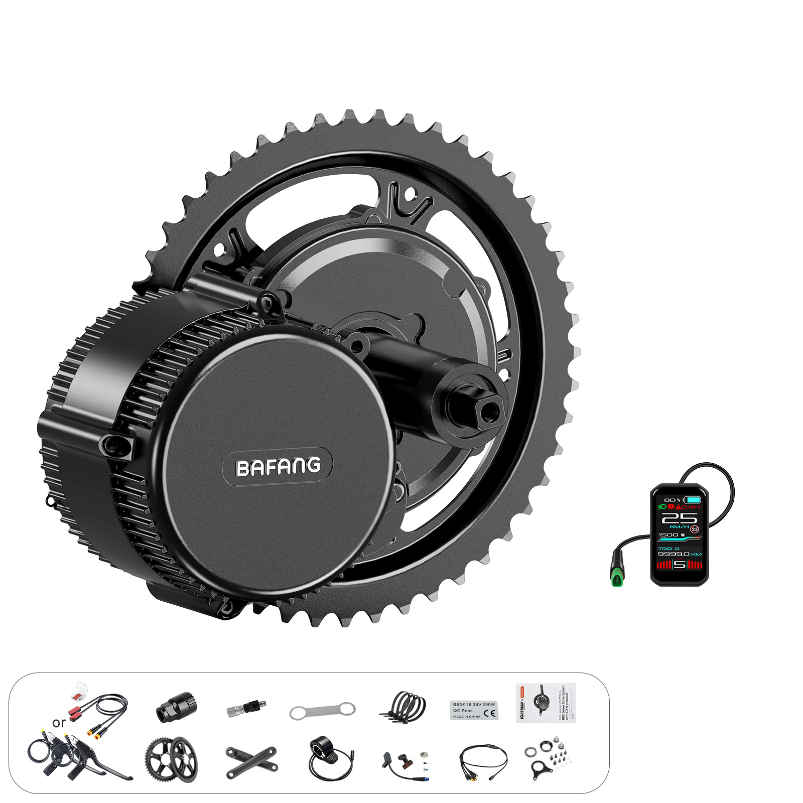 Комплект для переоборудования  – обзор и цена Bafang Bbs02B 48V 750W Mid Drive Kit
