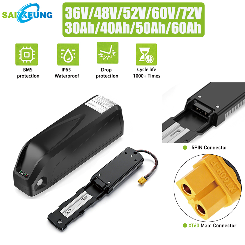 Аккумулятор Cham 36 48В 52 60  – обзор и цена Ebike Battery 48V 20Ah Hailong