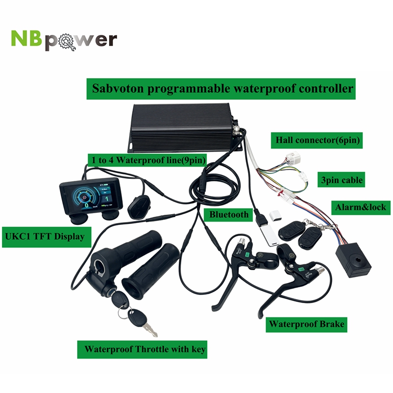 Программируемый контроллер Sab – обзор и цена 72V 5000W Hub Motor Kit